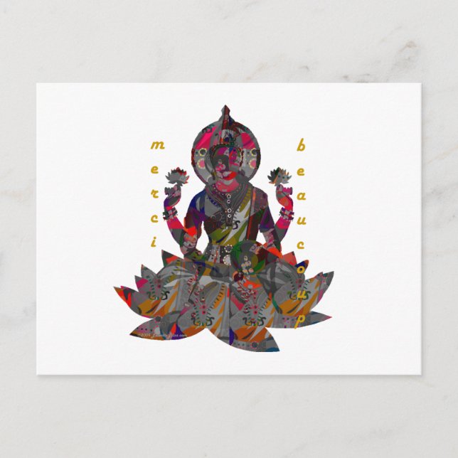 Merci Beaucoup Vykort (Framsida)