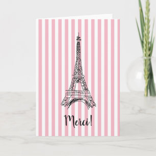 Merci Eiffel tornParis kort