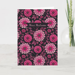 Merci Maîtresse – Floral Élégant Kort