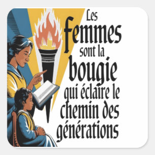 Merci pour ton grand dévouement fyrkantigt klistermärke