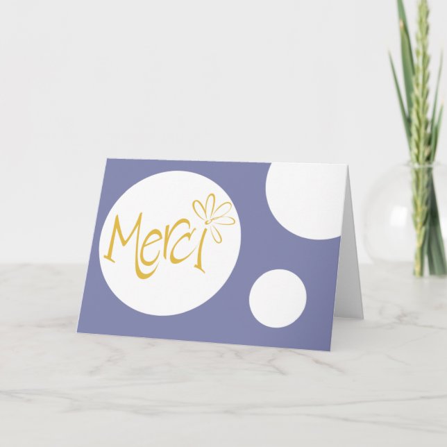 Merci! Tack Kort (Framsida)