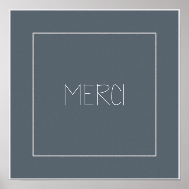MERCI - Tack Poster (Framsidan)