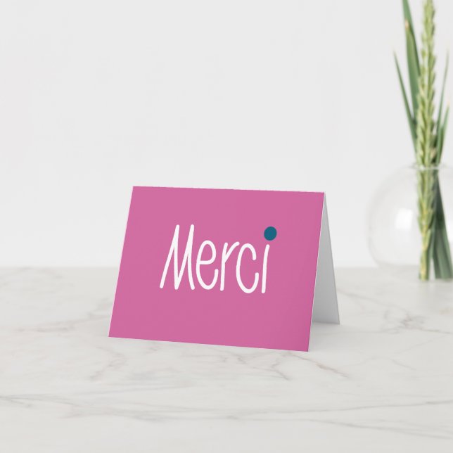 Merci Tackkort Card (Framsida)