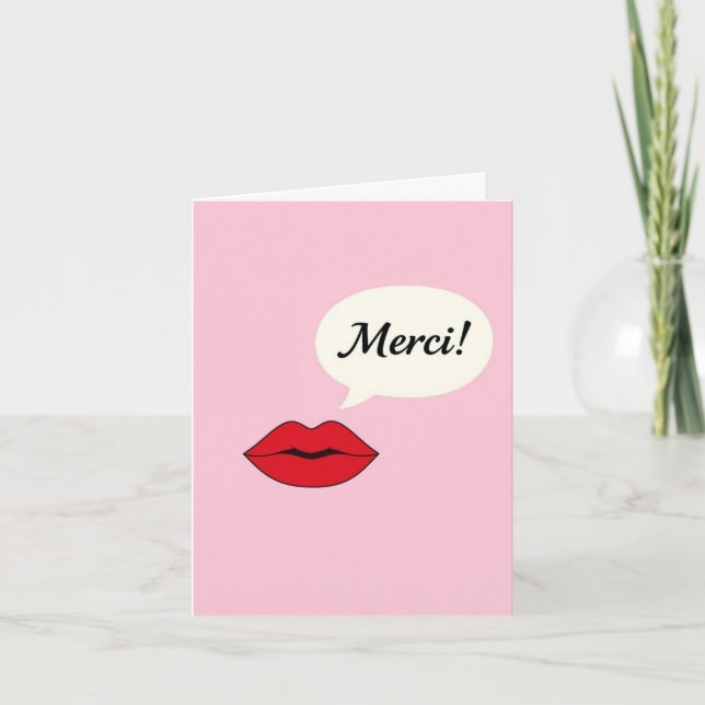Merci Thank You Card Helgkort (Framsida)