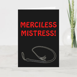 MERCILESS ÄLSKARINNA! KORT