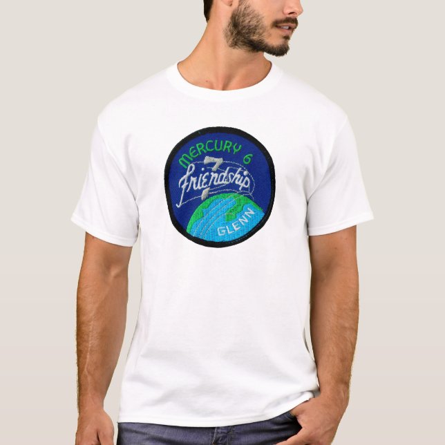 Mercury 6: Vänskap 7 - John Glenn T Shirt (Framsida)