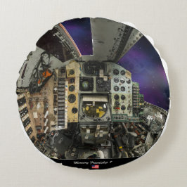 Mercury 7 cabin rund kudde