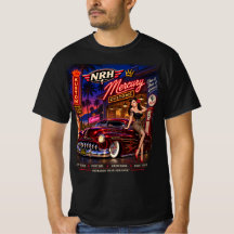 Mercury Customs Vintage Pin-Up Hot Rod Herr T-Shir