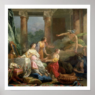 Mercury, Herse och Aglauros, 1763 (olja på kanfas) Poster