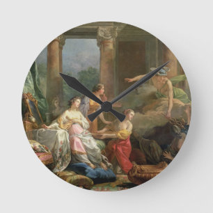 Mercury, Herse och Aglauros, 1763 (olja på kanfas Rund Klocka