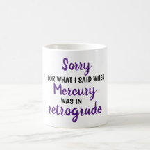 Mercury i Retrograde kaffemugg