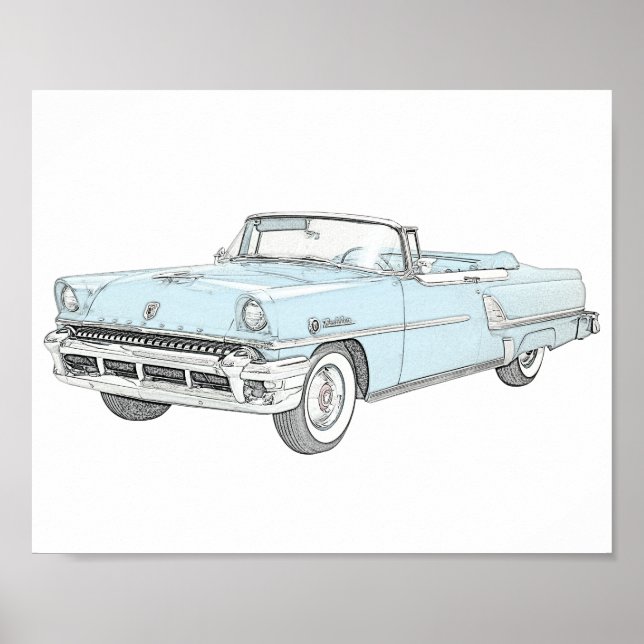 MERCURY MONTCLAIR 1955 POSTER (Framsidan)