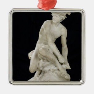 Mercury som fäster hans bevingada Sandals, 1744 Julgransprydnad Metall