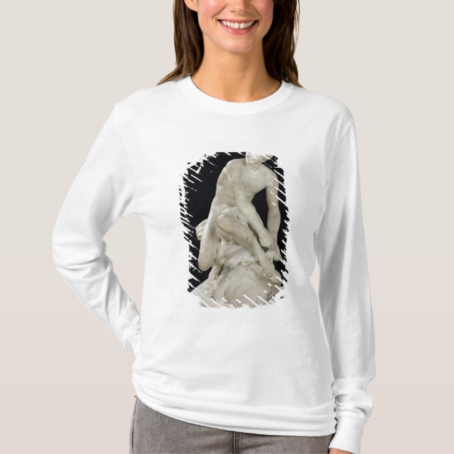 Mercury som fäster hans bevingada Sandals, 1744 T-shirt (Framsida)