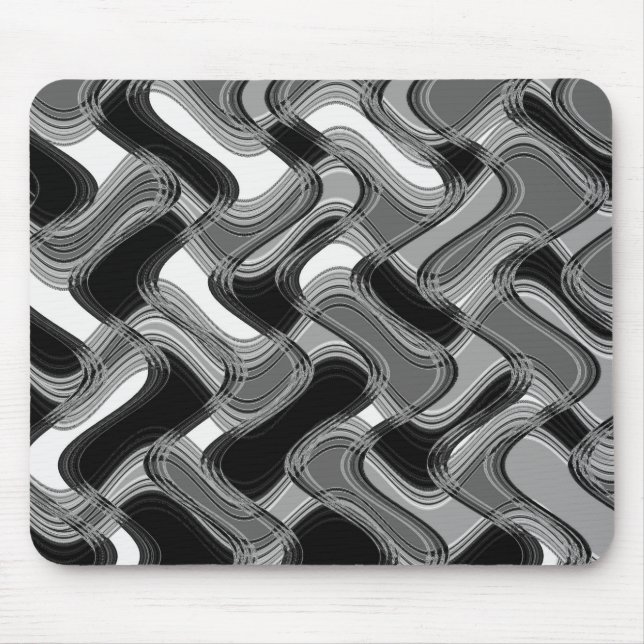 Mercury & svart Mousepad av konstnären C.L. Bryna Musmatta (Framsidan)