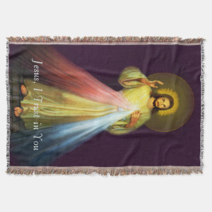 Mercy Blankets gudomliga Jesus Filt