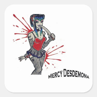 Mercy Desdemona: Murder Tramp Sticker Fyrkantigt Klistermärke