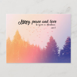 Mercy, peace and kärlek (Jude 1:2) Vykort