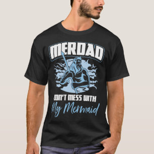 Merdad  inte med Sjöjungfru Far dag T Shirt