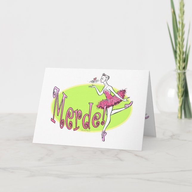 Merde Greeting Card Kort (Framsida)