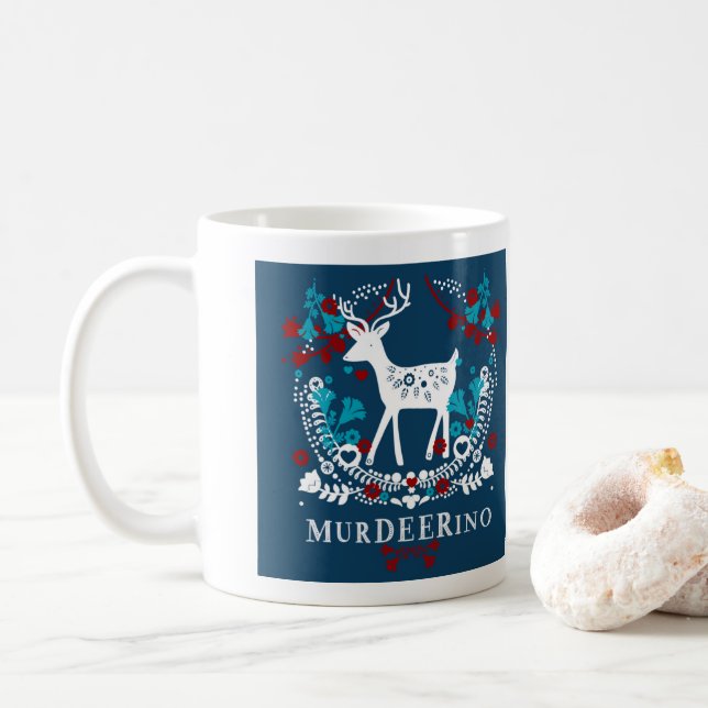 MerDEERino: Murderino + Hjort Kaffemugg (Med munk)