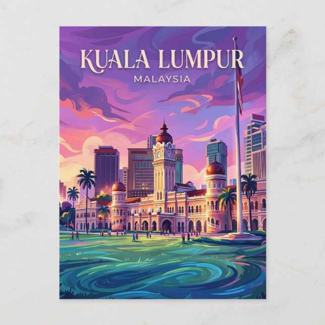 Merdeka Square Malaysia Vykort (Framsida)