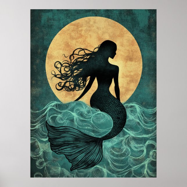 Merdmaid Illustration Poster (Framsidan)