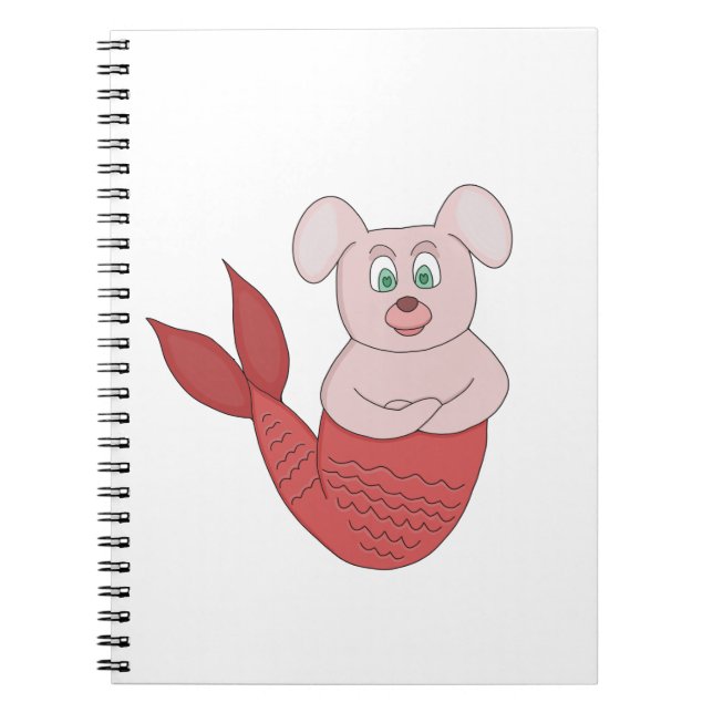 Merdog Merdawg Merman Fish Hund Anteckningsbok (Framsidan)