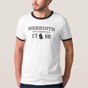 Meredith New Hampshire 1768 Sailing Anpassningsbar T-shirt