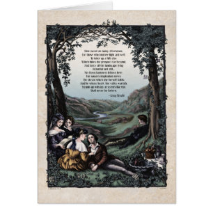 Meredith "Pastorals" Victorian Art Card Hälsningskort