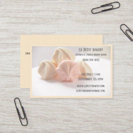 Merengue Bakery Baker Pastry Bake Shop Chef Visitkort