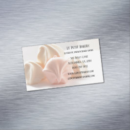 Merengue Food Pastry Chef Bakery Baker Magnetiska Visitkort