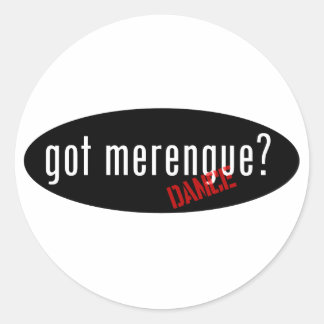 Merengue Items - har merengue Runt Klistermärke