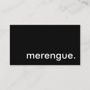 merengue. visitkort