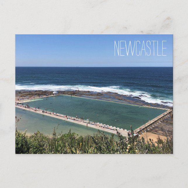 merewether baths vykort (Framsida)