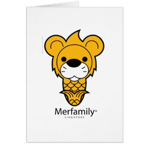 "Merfamily®" SINGAPORE Hälsningskort