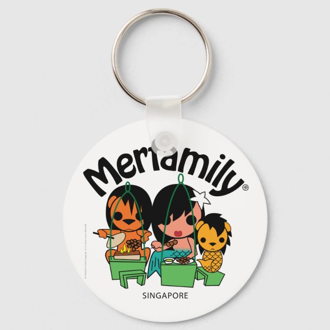 Merfamily® Singapore Satay Nyckelring (Framsida)