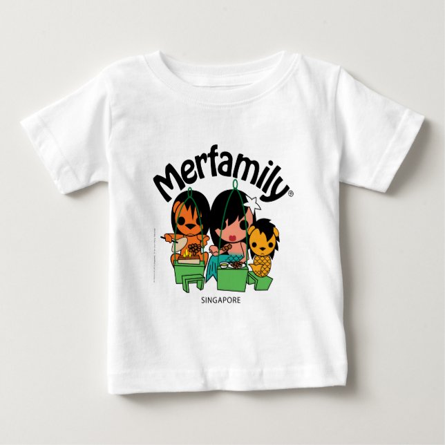 Merfamily® Singapore Satay T Shirt (Framsida)
