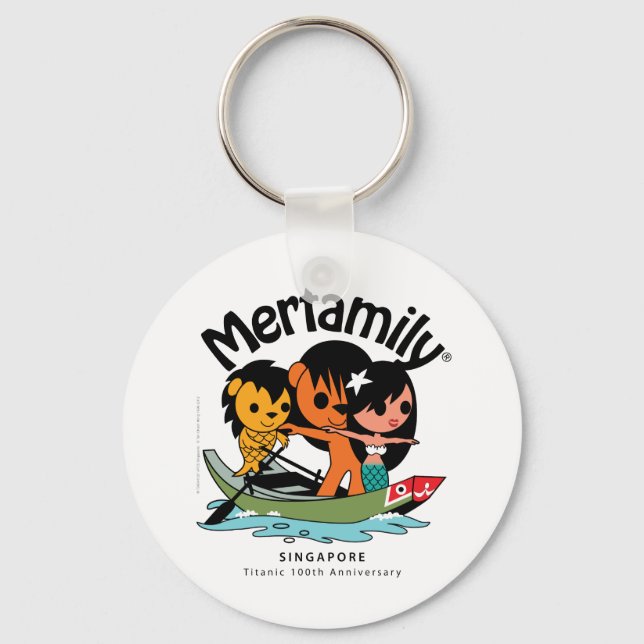 MERFAMILY® Singapore "Titanic KeepVEY" Nyckelring (Framsida)