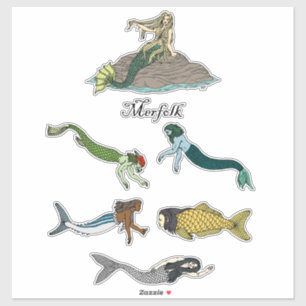 Merfolk Klistermärken