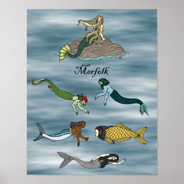 Merfolk Poster (Framsidan)