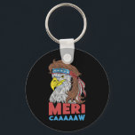 Meri-caaaaw - Eagle Mullet 4:e juli USA Nyckelring<br><div class="desc">Meri-caaaaw - Eagle Mullet 4 juli USA American Flagga 1</div>