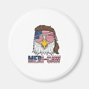 Meri-Caw Patriotisk Örn Vintage Gravyr Tröja_1 Magnet