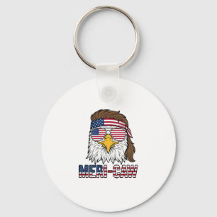 Meri-Caw Patriotisk Örn Vintage Gravyr Tröja_1 Nyckelring
