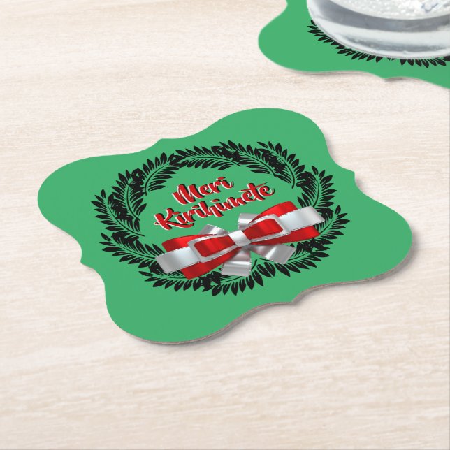 Meri Kirihimete Maori för God jul Underlägg Papper (Vinklad)