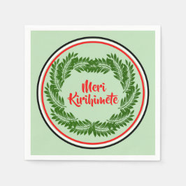 Meri Kirihimete Maori God jul Cocktail Pappersservett