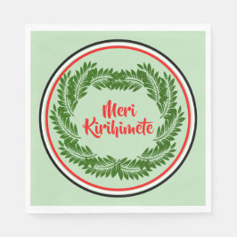 Meri Kirihimete Maori God jul Luncheon Pappersservett