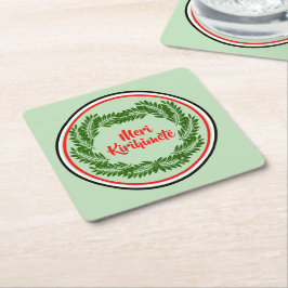Meri Kirihimete Maori God Jul Underlägg Papper Kvadrat