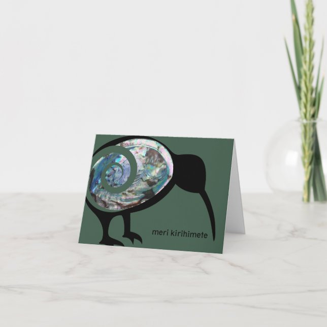 MERI KIRIHIMETE NZ JULAFTON AOTEAROA NEW ZEALAND K HELGKORT (Framsida)