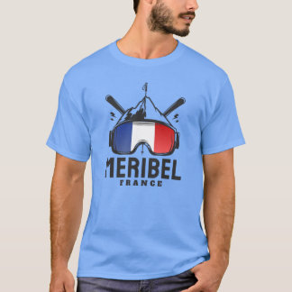 Meribel France Ski Resort Skiing Souvenir boy gift T Shirt